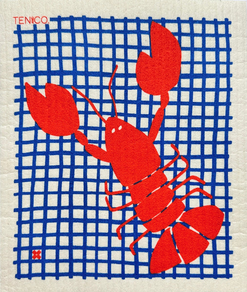 Lobster - Swedish Dishcloth