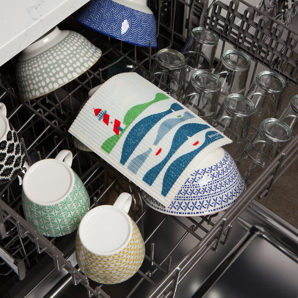 Lighthouse - Swedish Dishcloth