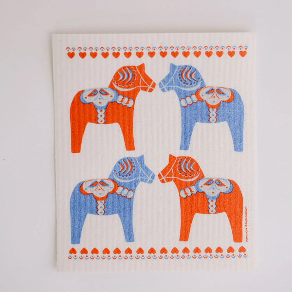 Dala Love - Swedish Dishcloth