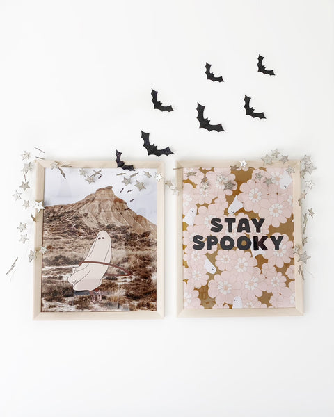 Silver Glitter Star Garland