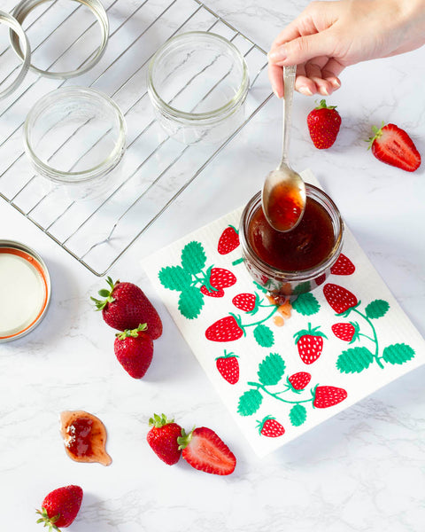 Strawberries - Swedish Dishcloth