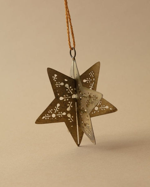 Antique Gold Snowflake Ornaments