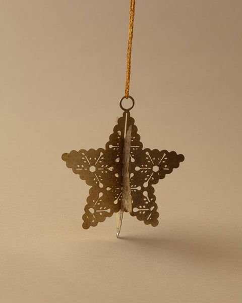 Antique Gold Snowflake Ornaments