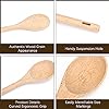 Carved Beech Wood Measuring Spoons Set - Short & Long