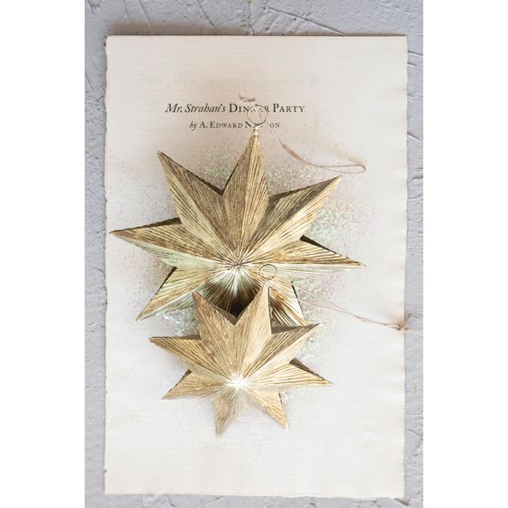 Brass Star Ornaments- 2 Sizes