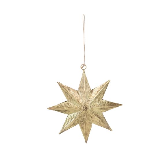 Brass Star Ornaments- 2 Sizes