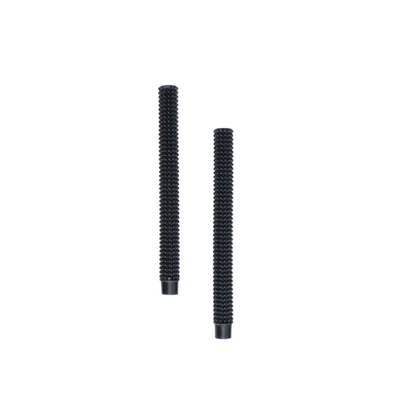 Black Hobnail Taper Candles (Set of 2)