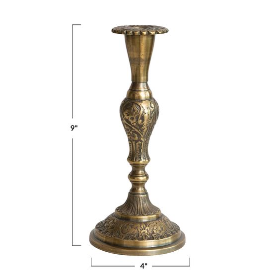 Antique Brass Candle Sticks (3 Styles + Heights)