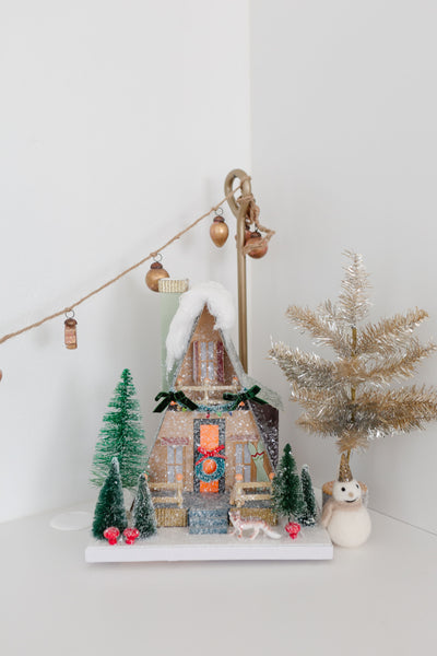 The Cabin Glitter Holiday House