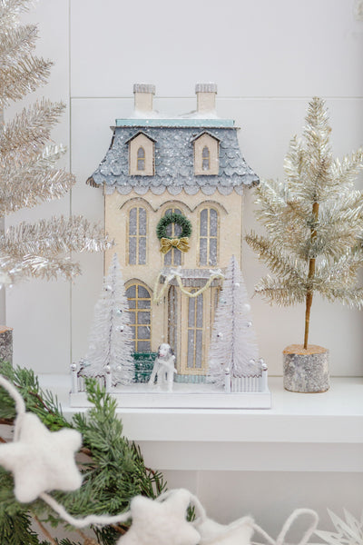 Pink Chateau Glitter Holiday House