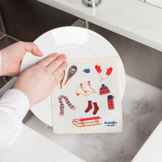 Alpine Adventure -  Swedish Dishcloth