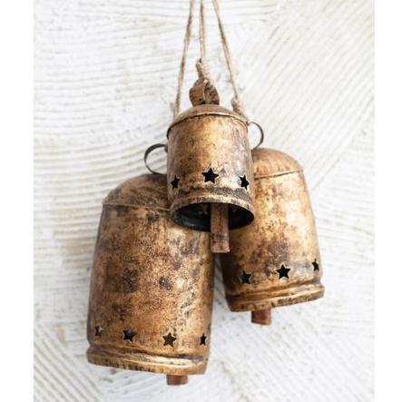 Metal Bell with Star Cut-Outs - Large Size Only