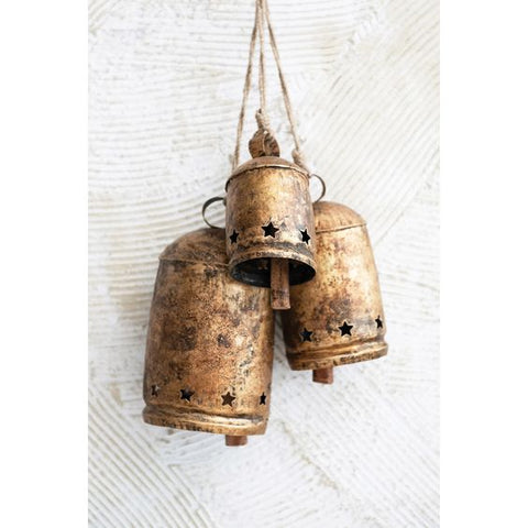 Metal Bell with Star Cut-Outs - Large Size Only