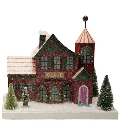 Santa Clause Manor Glitter Holiday House (NEW!)