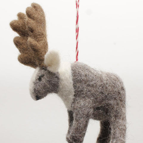 Felt Moose Ornament