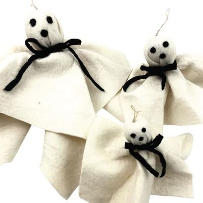Felted Wool Ghost (2 sizes)