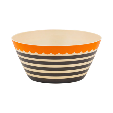 Stripe & Scallop Bamboo Bowl