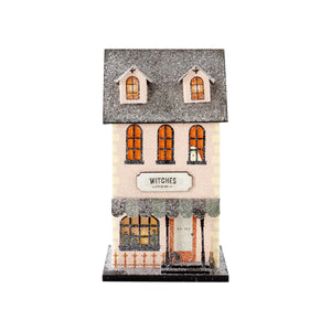 Witches Brewing Halloween Glitter House