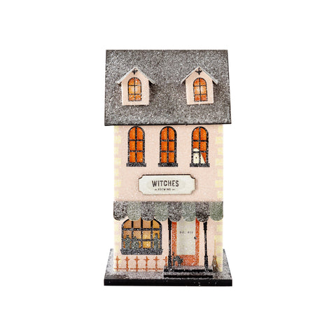 Witches Brewing Halloween Glitter House