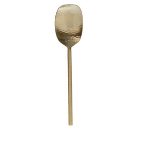 Hammered Gold Stainless Steel Serving Spoon