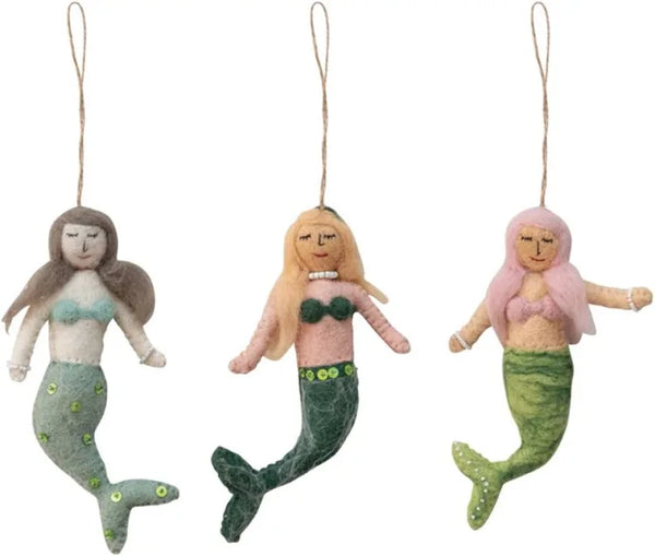 Felt Mermaid Ornament