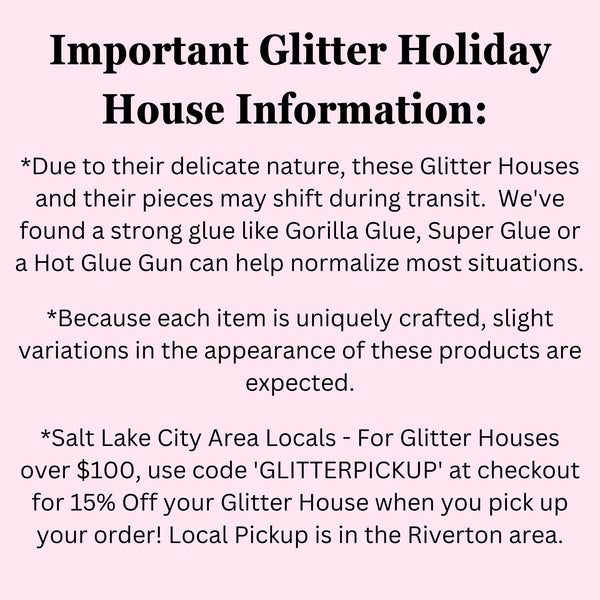 Snowman Villa Glitter Holiday House (NEW!)