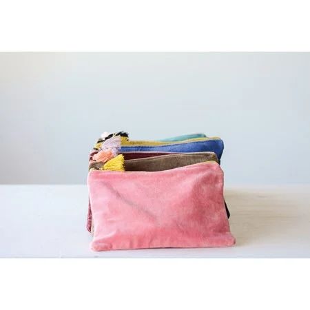 Large Velvet Pouch with Tassel (6 Colors)