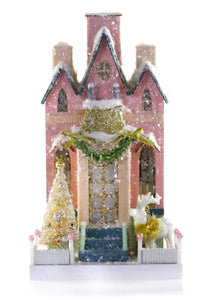 Merry Reindeer Manor Glitter Holiday House (NEW!)