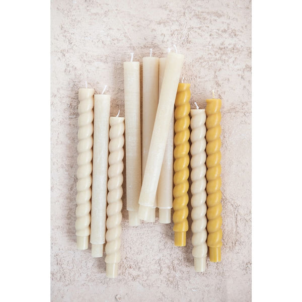 Natural Twisted Taper Candles (Set of 2)