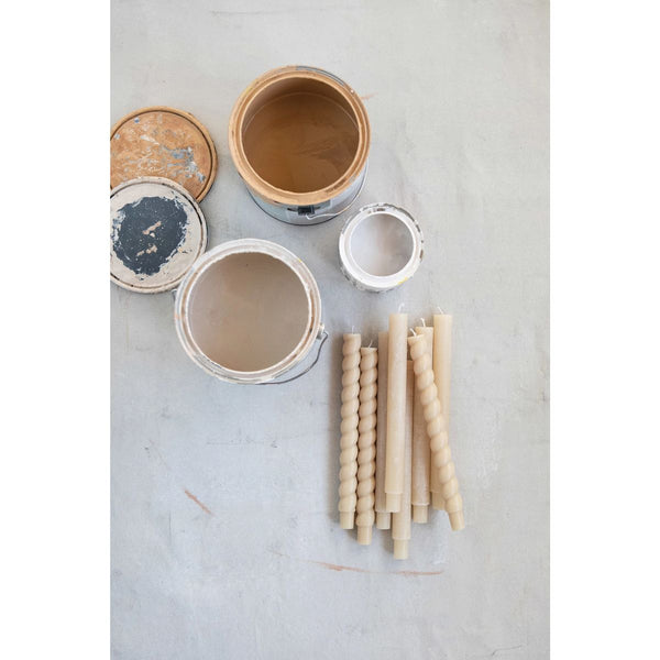 Natural Twisted Taper Candles (Set of 2)