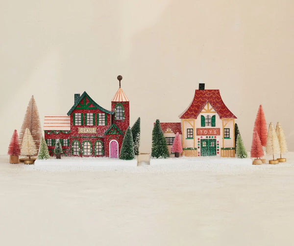 Santa's Workshop Glitter Holiday House (NEW!)