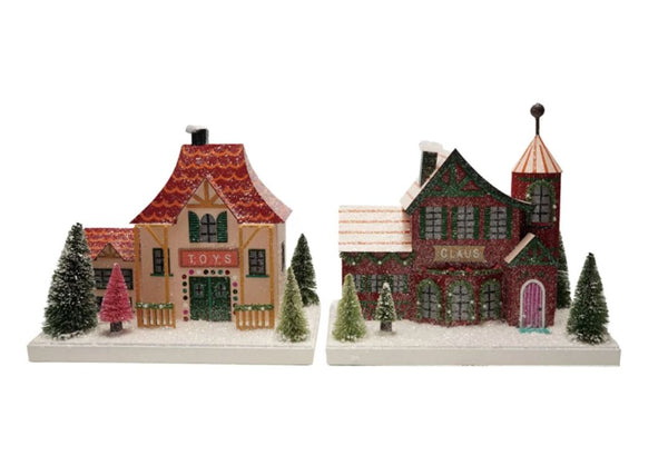 Santa's Workshop Glitter Holiday House (NEW!)