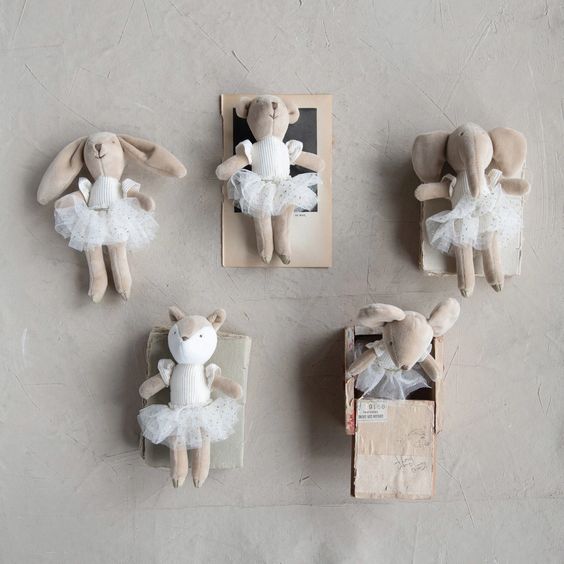 Plush Ballerina Animal, 5 Styles