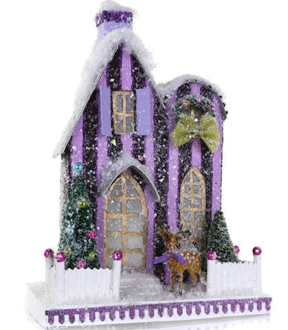 Purple Manor Glitter Holiday House (NEW!)