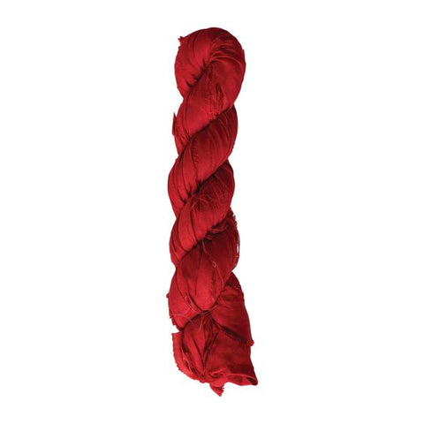 Red Torn Silk Ribbon