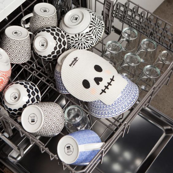 Skull Swedish Dishcloth