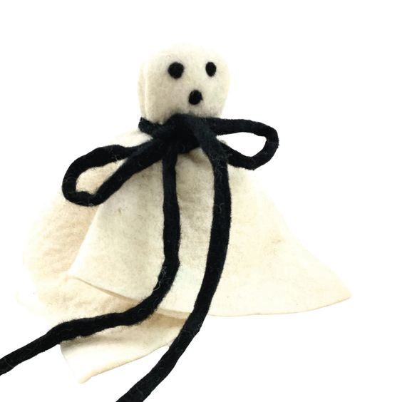 Felted Wool Ghost (2 sizes)