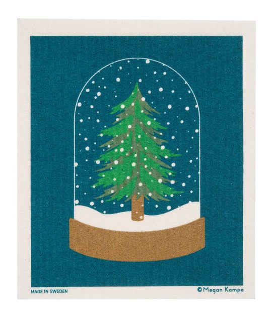 Snow Globe -  Swedish Dishcloth