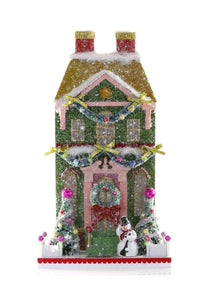 Snowman Manor Glitter Holiday House (NEW!)
