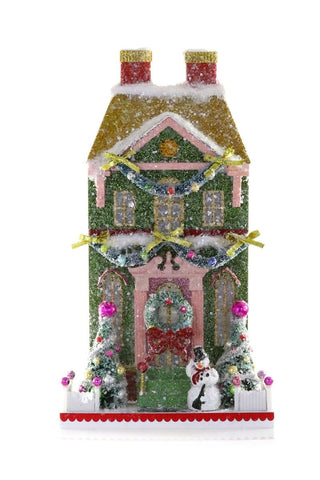 Snowman Manor Glitter Holiday House (NEW!)