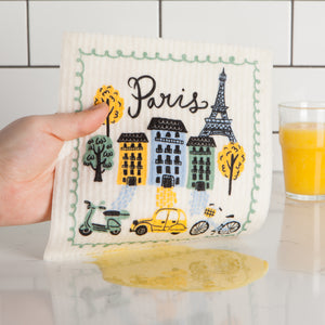 Meet Me In Paris - Swedish Dishcloth