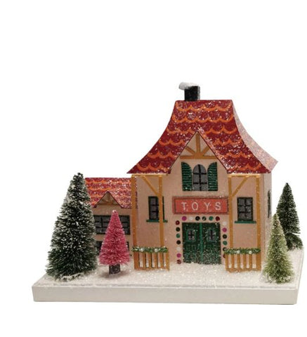Santa's Workshop Glitter Holiday House (NEW!)