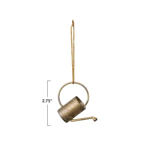 Gold Watering Can Ornament