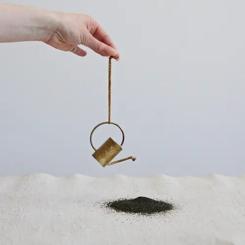 Gold Watering Can Ornament