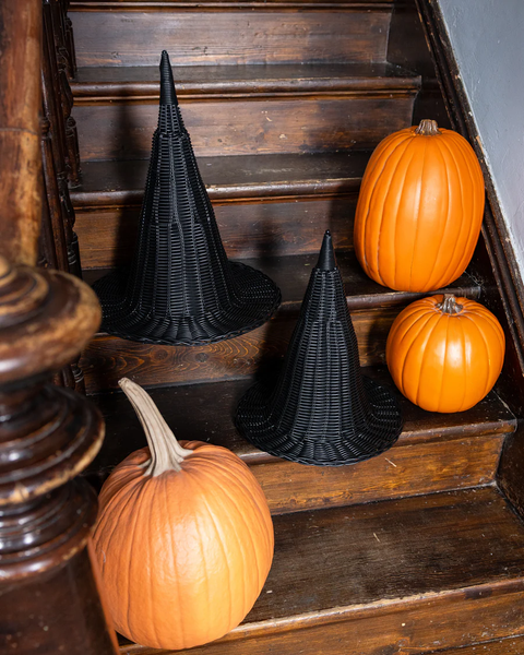 Faux Wicker Witch Hats (2 Sizes) `