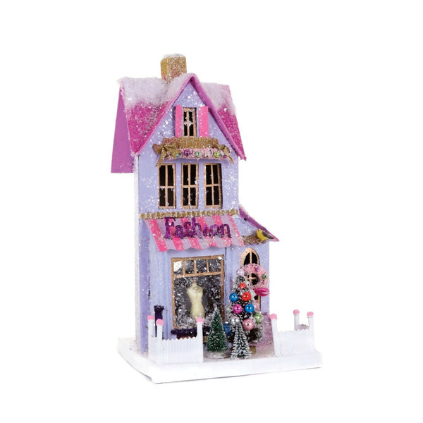 The Winter Fashion Glitter Holiday House