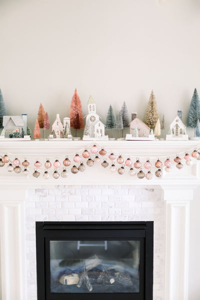Pink Glitter Holiday House