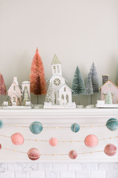 Pink Glitter Holiday House