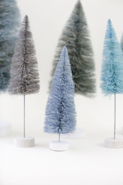 Winter Blue Multi-Height Pine Trees