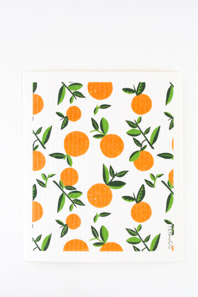 Oranges - Swedish Dishcloth